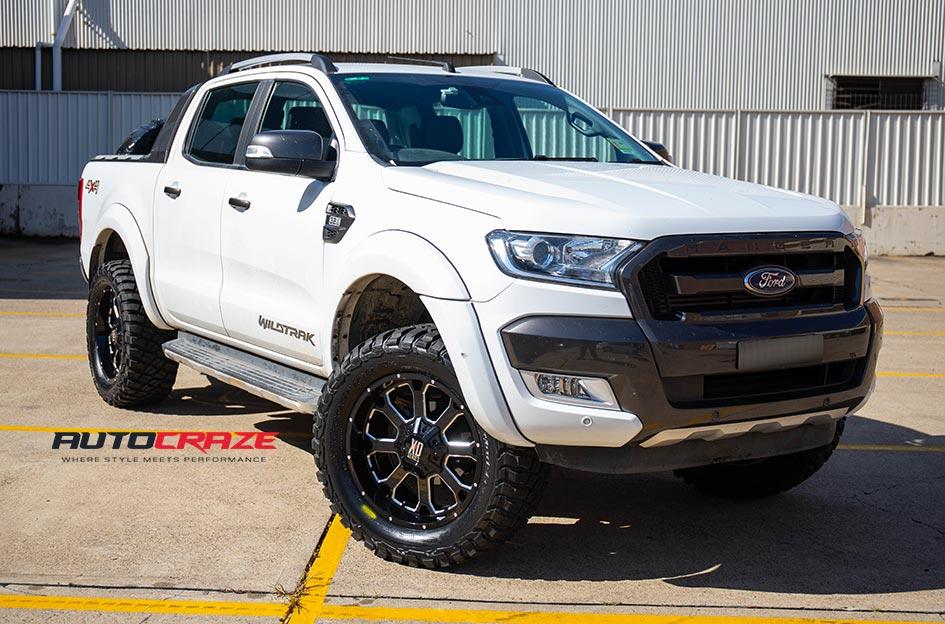 FORD RANGER BUCK 25 XD GLOSS BLACK MILLED ACCENTS